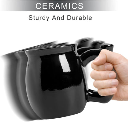 ISTOOLL Coffee Mug, Novelties Ceramic Cup Father's Day Gift, Black