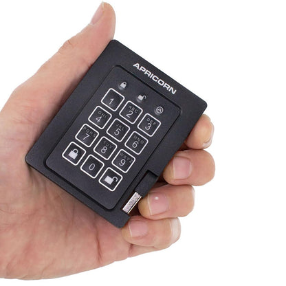 Apricorn 4TB Aegis Padlock SSD 256-Bit, FIPS 140-2 Level 2 Validated Ruggedized USB 3.0 Encrypted External Portable Drive (ASSD-3PL256-4TBF)