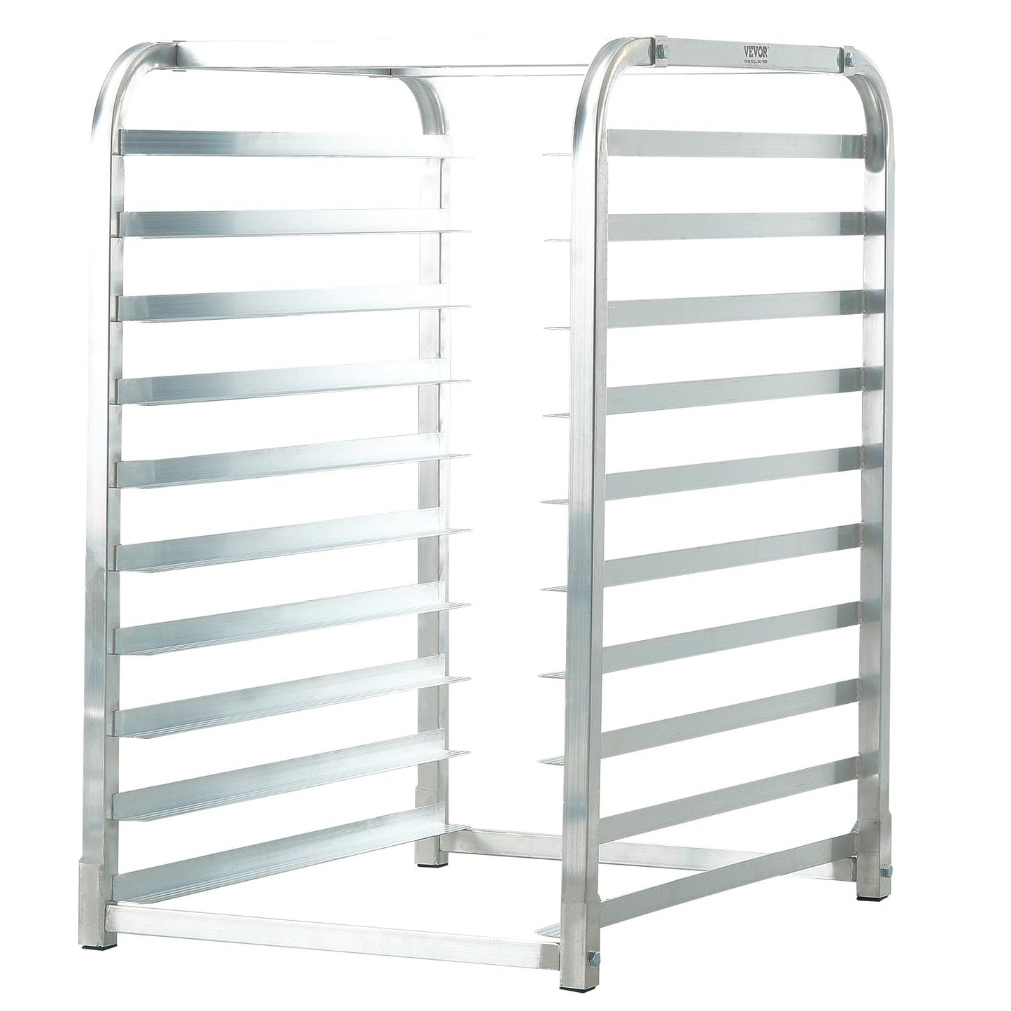 VEVOR 10-Tier Bun Pan Rack, Aluminum Racking Trolley Storage with Brake Wheels, Commercial Bakery Racks for Half & Full Sheet, Speed Rack For Kitchen Home, Bread Baking Equipment, 26"L x 20.3"W x 39"H