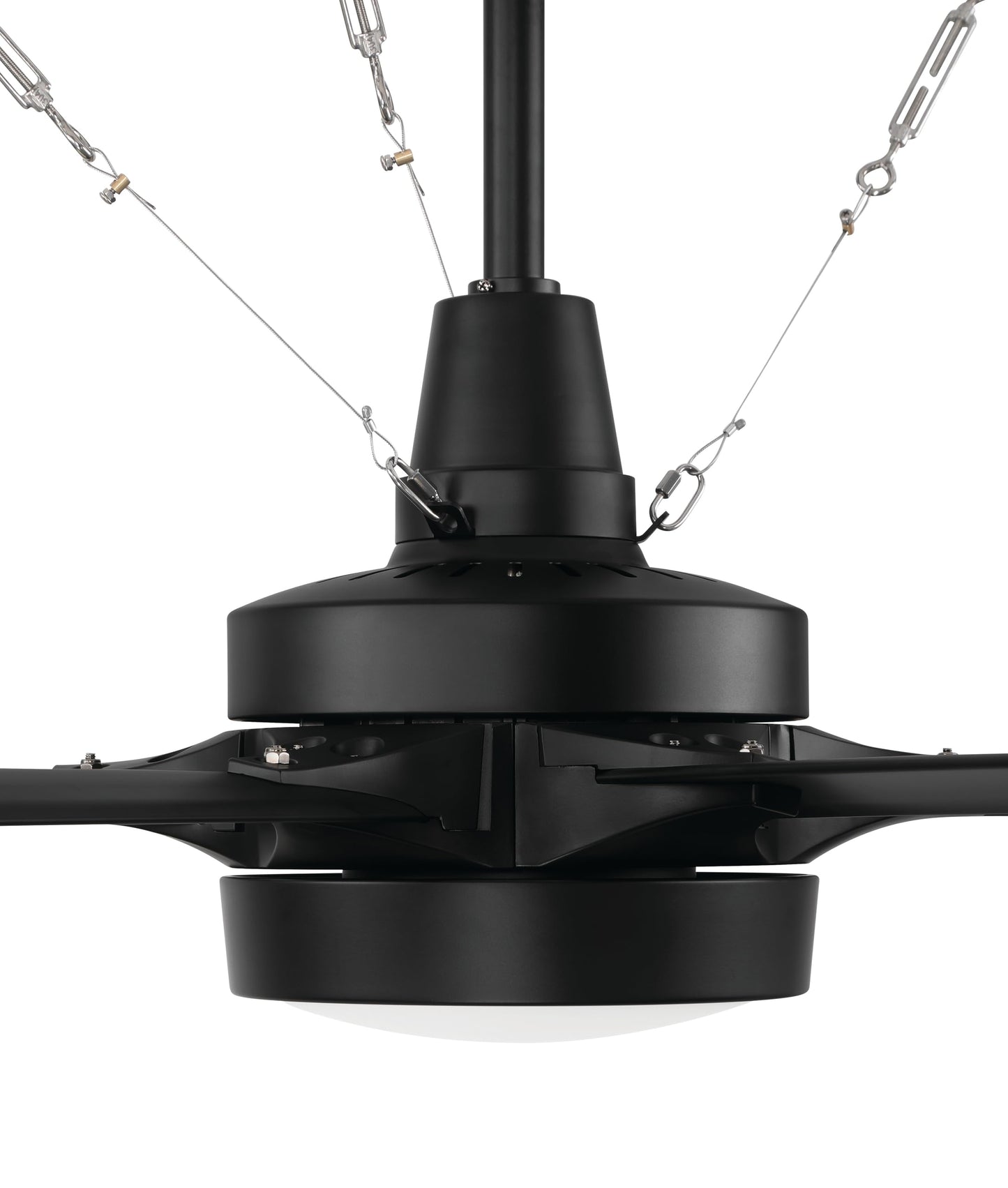 Craftmade Prost 144 in. Flat Black Finish Downrod Only (Flat Ceiling only) Indoor/Outdoor Wi-Fi Enabled Smart Ceiling Fan with Optional Integrated LED Light Kit and Remote/Wall Control Included