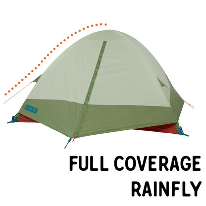 Kelty Discovery Trail Backpacking Tent, Lightweight and Easy to Setup Backpacking Shelter with 2 Aluminum Poles, Single Door Single Vestibule, Stuff Sack Included