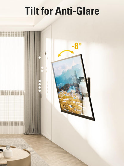 Mounting Dream TV Wall Mount - Universal Tilt for 37-75 Inch TVs | Max VESA 600x400mm, 132lbs Capacity