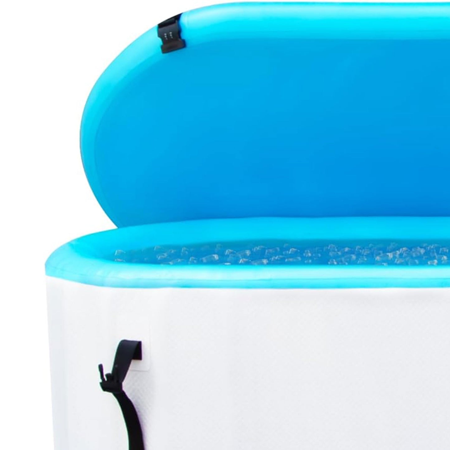 SOLSTICE 1-2 Person Cold Tub, Inflatable Plunge Bath w/Insulated Lid, 100-Gallon Capacity - Includes Pump, Spacious 30-Inch Deep Interior, Durable Drop-Stitch Construction