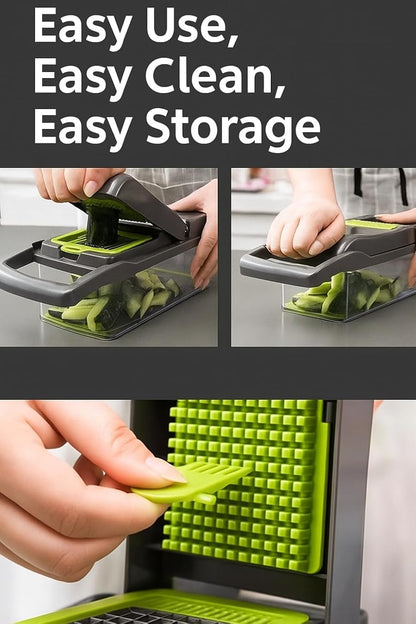 AHA Lifestyles 16-in-1 Vegetable Chopper | Versatile Slicer & Spiralizer for Quick Meal Prep