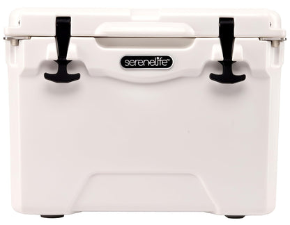 SereneLife Ultra-Tough 25 Quart Rotomolded Cooler Box, Holds Upto 36 Cans, Keeps Ice Up to 5 Days, Heavy-Duty Insulated Portable Ice Chest Box, Ideal for Travel, Camping, Beach, and Outdoor Adventures