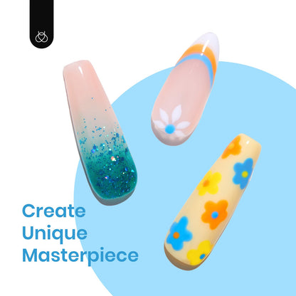 Beetles Jelly Gel Nail Polish Set, 6 Colors Milky White Nude Pink Brown Sheer Gel Polish Kit Nail Concealer Translucent Effect Soak Off Uv French Nail Art Gift for Women Ultimate Monochrome Collection