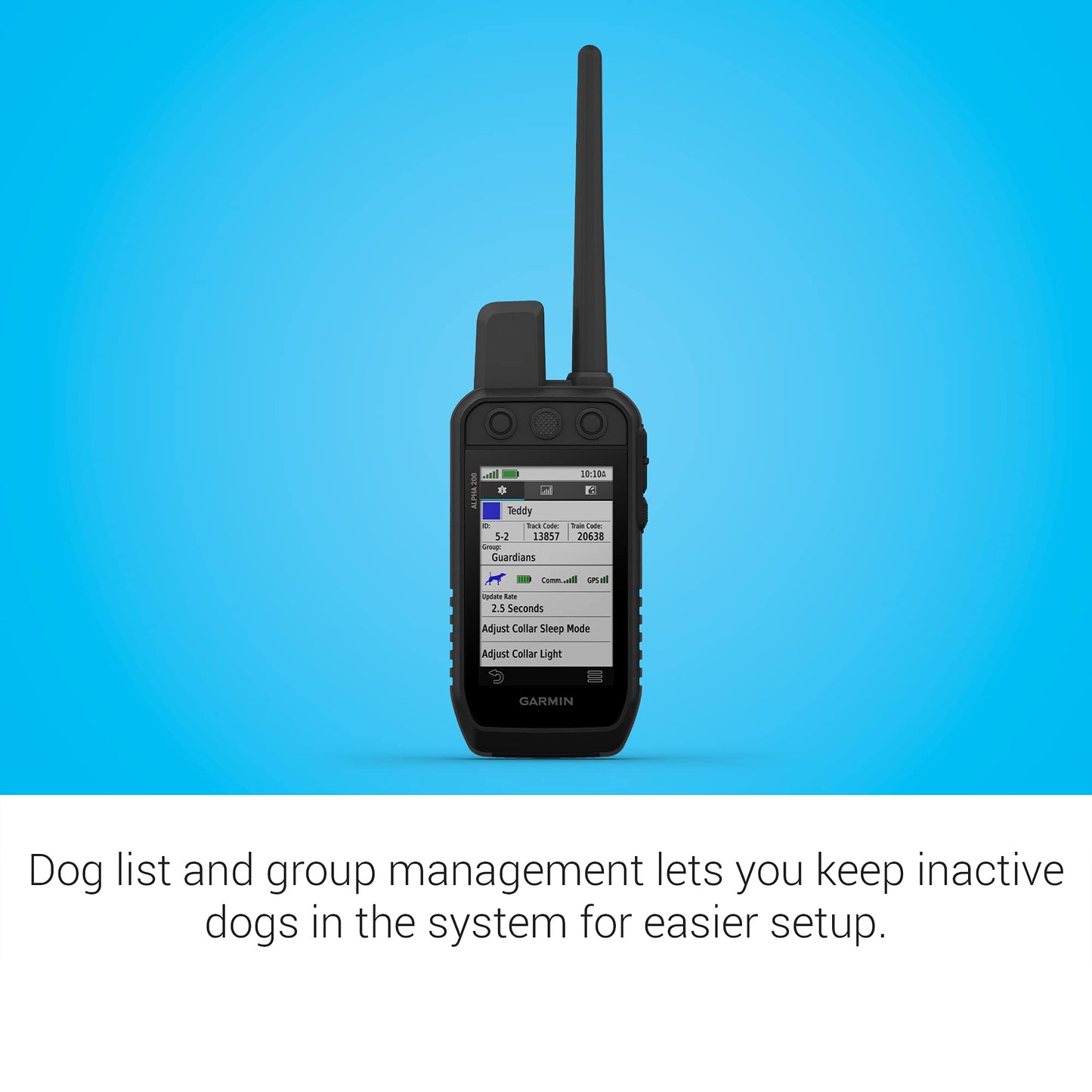 Garmin Alpha 200 Handheld, Simple, Accessible and Fast Tracking and Training for Your Dogs, Sunlight-readable 3.5" Capacitive Touchscreen