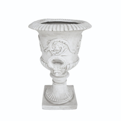 agnixnaf Garden Urn Planter,Outdoor Flower Pots,Durable Structure,Home Garden,Weather andater-Resistant,No Assembly Required