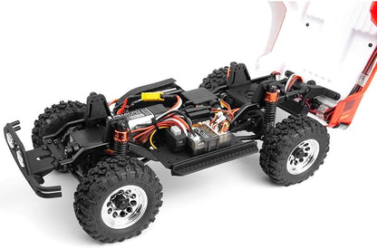 Helidirect HPI Venture18 Brushed 1985 Toyota Hilux SR5 1/18 RTR 4WD w/2.4GHz Radio TX Battery &amp Charger - Remote Control Crawler RC Rock Crawler 1/18 4WD Off-Road for Adults (Red (HPI160801))