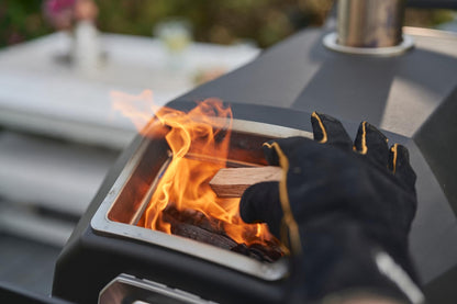 Ooni Karu 2 Pro Multi-Fuel Pizza Oven - Wood and Gas Outdoor Pizza Oven with Pizza Stone & Integrated Thermometer, Pizza Oven Outdoor, Dual Fuel 16 Inch Pizza Maker, Outdoor Cooking Grill