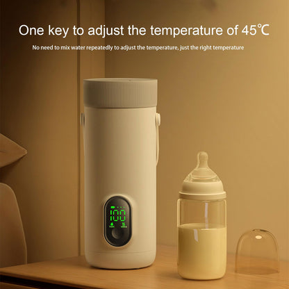 Tangxi 350ML Travel Electric Kettle, Portable Small Hot Water Boiler for Tea & Coffee, 6 Temperature Settings, 220W Fast Boiling, USB Rechargeable for Travel Work