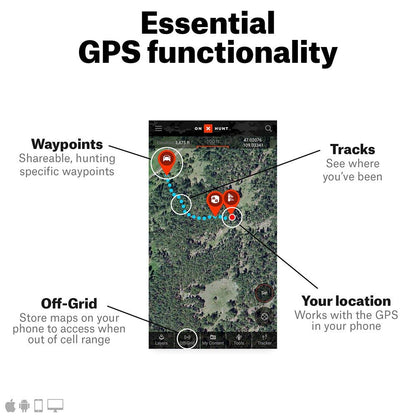 ONX Hunt Elite Membership – Nationwide Digital Hunting Maps for Phone, Tablet & Computer – Color-Coded Public & Private Land Ownership, 24K Topo, Hunt-Specific Layers & Updates