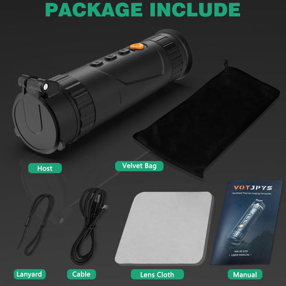 Night Vision Monocular 35mm 384x288 (50 Hz) Thermal Imaging Monoculars, 4X Digital Zoom, Detection 3620yd, 5 Mode, 7H+, No-Shutter Tech WiFi Heat Vision Infrared Imager for Hunting Camping