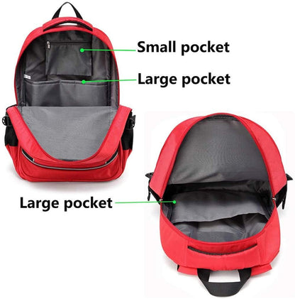 Camoredy First Aid Bag Empty Red Emergency Medical Bag First Responder Trauma Multi-Pocket Traveling Field Trips Camping Essentials (Red, Pack of 10)