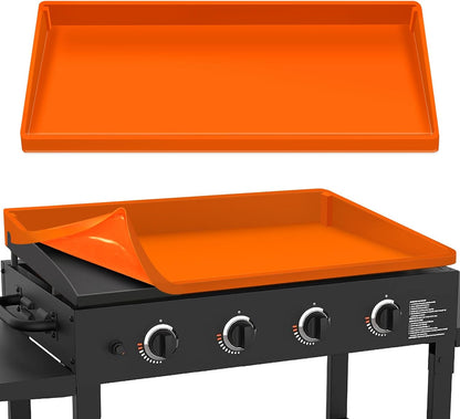 Skiennix 36" Extra-Thick Silicone Griddle Mat - Full-Wrap High Lip, Anti-Slip Grip, Food-Grade Protection