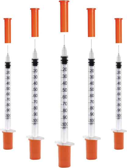 U-100 Syringes - 1cc 31g 5/16" (8mm) - Individually Wrapped, Pack of 20