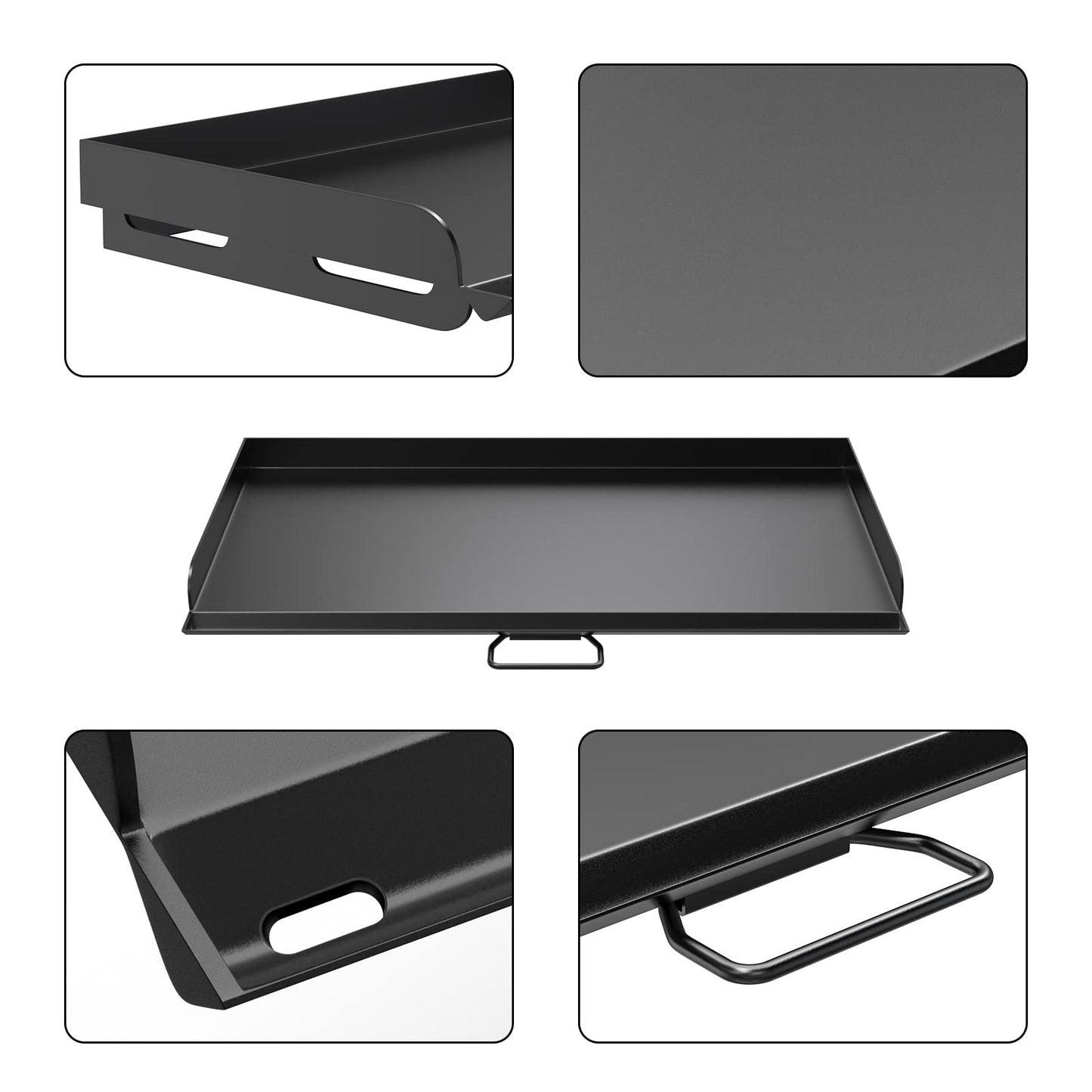 AJinTeby Fry Griddle for Camp Stove Griddle, 16 x 38 inch Flat Top Cooking Griddle for Camp Chef 3 Burner Griddle, BBQ Camping Grills Flat Top Plate, Outdoor BBQ Camping Grills Accessories