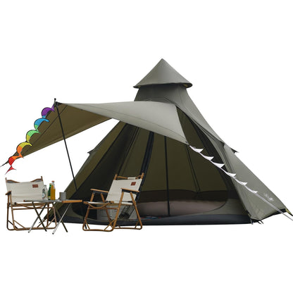 12'x10'x8'Dome Camping Tent 5-6 Person 4 Season Double Layers Waterproof Anti-UV Windproof Tents Family Outdoor Camping Tent | Double Layers, Waterproof, Anti-UV, Windproof, Family, Outdoor
