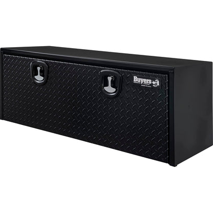 Buyers Products 1702510 Black Steel Truck Tool Box With Aluminum Diamond Tread Door, 18 x 18 x 48 Inch, Made In The USA, Truck Box for Organization & Storage, Job Tool Chest, Contractor Toolbox