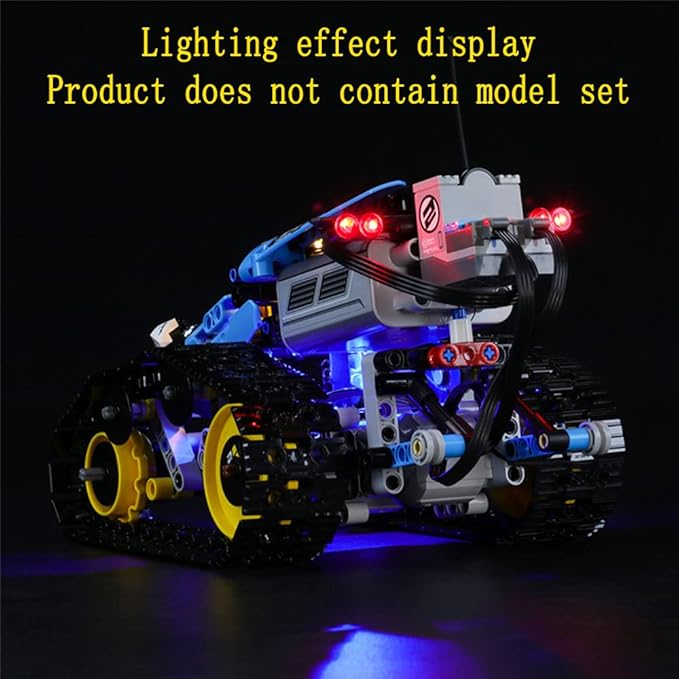 LED Light Kit Compatible with Lego Remote-Controlled Stunt Racer - Lighting Set for Technic 42095 Building Model (Model Set Not Included)