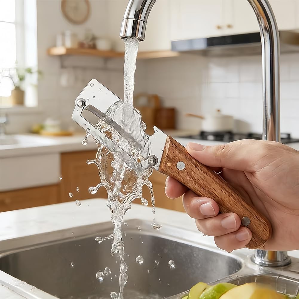 Skiennix 2-In-1 Multifunctional Vegetable Peeler - Thickened Stainless Steel Kitchen Tool | Includes Bottle Opener
