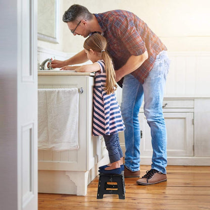 ACSTEP Folding Step Stool - Sturdy 9-Inch Collapsible Design for Kids & Adults | Non-Slip, Lightweight, 300 lbs Capacity