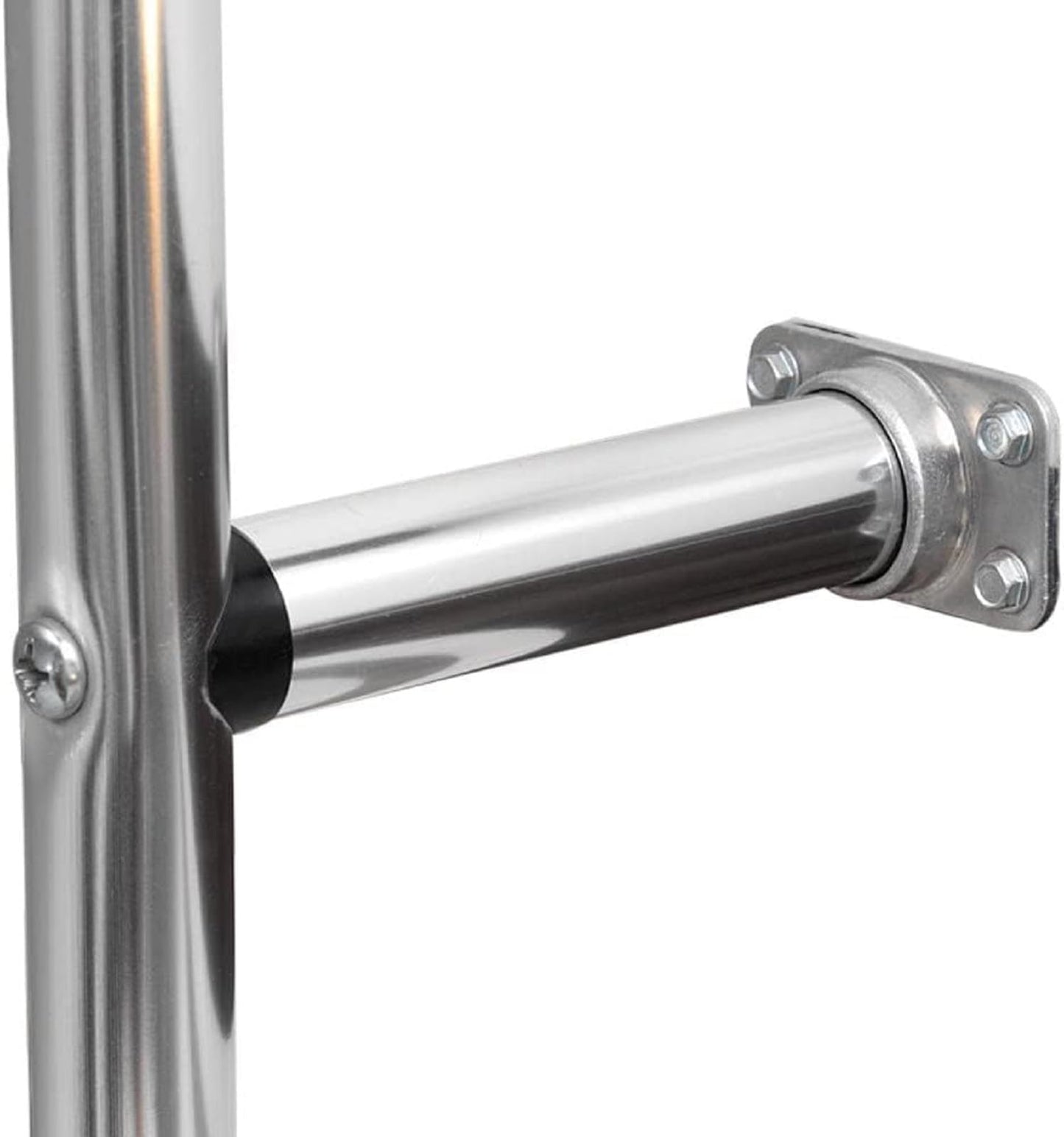 Surco 501L Universal RV/Motorhome Hinged Aluminum Exterior Ladder - Compatible with all RVs Regardless of Make or Model; Brite Dipped Polished Finish