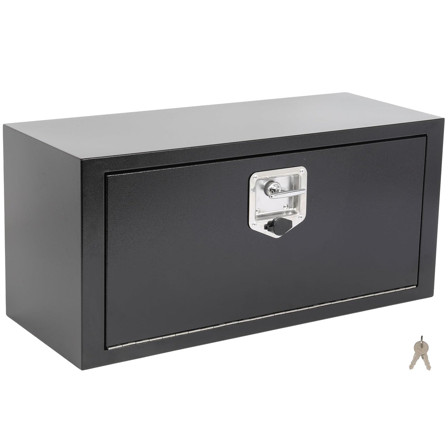 SCITOO 30" Iron Truck Bed Tool Box,Heavy Duty Crossover Storage for Most Full Size Pickups,Lockable Weatherproof Chest,Fits 30" WX14 DX14 H Truck Beds,Easy Access to Load and Unload
