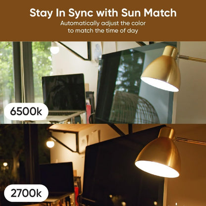 Wyze Lifestyle Bulb White, 800LM A19 Tunable-White Wi-Fi Smart Light Bulb, Compatible with Alexa and Google Assistant, 2.4GHz, No Hub Required, 2700K - 6500K, Dimmable, 90+CRI, Timer & Group, 4-Pack