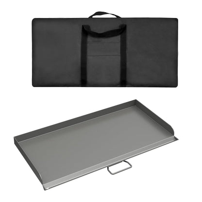 Professional 16x38 in Flat Top Steel Griddle for Camp Chef GB90D, TB90LW,Fry Griddle Accessories for Camp Chef 3 Burner Propane Stove Grill, 1 Carry Bag