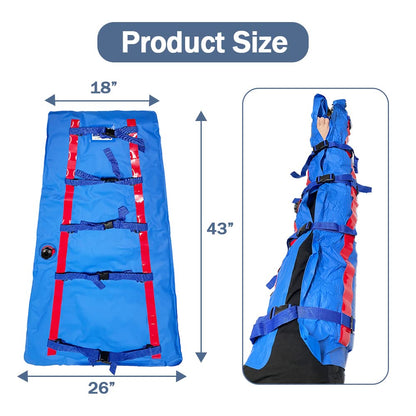 GBH-MED First Aid Vacuum Fixed Splint for Leg, Outdoor Emergency Calf Thigh Immobilization Protection Transport Device for Rescue & Accidents
