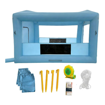 COIIOI 13x10x9FT Inflatable Paint Booth, Spray Paint Tent with 750W Blowers and Air Filter System, Blow up Paint Booth for DIY, Auto Refinish, Mobile Detailing,Motorcycle Garage
