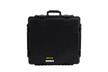 MEIJIA Portable All Weather Waterproof Hard Case, Camera Case with Customizable Fit Foam And Rolling Wheels, 24.8"X23.7"X13.17",Elegant Black