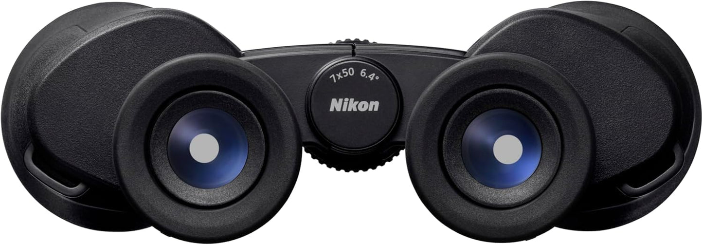 Nikon Action 7x50 Binocular | Multilayer-Coated Nikon Optics, Bright 50mm Objective Lenses, 7X Power, Turn-and-Slide Adjustable eyecups and Tripod-Ready Porro-Prism Design