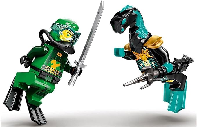 LEGO NINJAGO Lloyd’s Hydro Mech 71750 Building Kit Underwater Playset with NINJAGO Lloyd and Mech Role-Play Action for Boys and Girls Ages 7 and Up