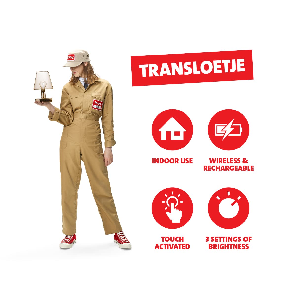 Fatboy Transloetje LED Lamp, Brown