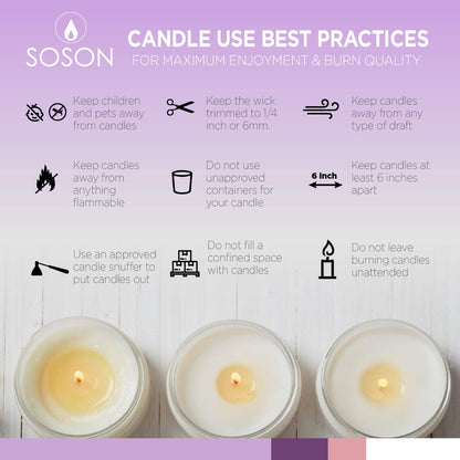 Simply Soson 3x6 inch Ivory Pillar Candles Set of 6, Smooth Texture, Unscented Ivory Candles, Dripless Candles, 3 inch Pillar Candles Ideal as Wedding, Parties, Spas, Dinner, Home Decoration, Church