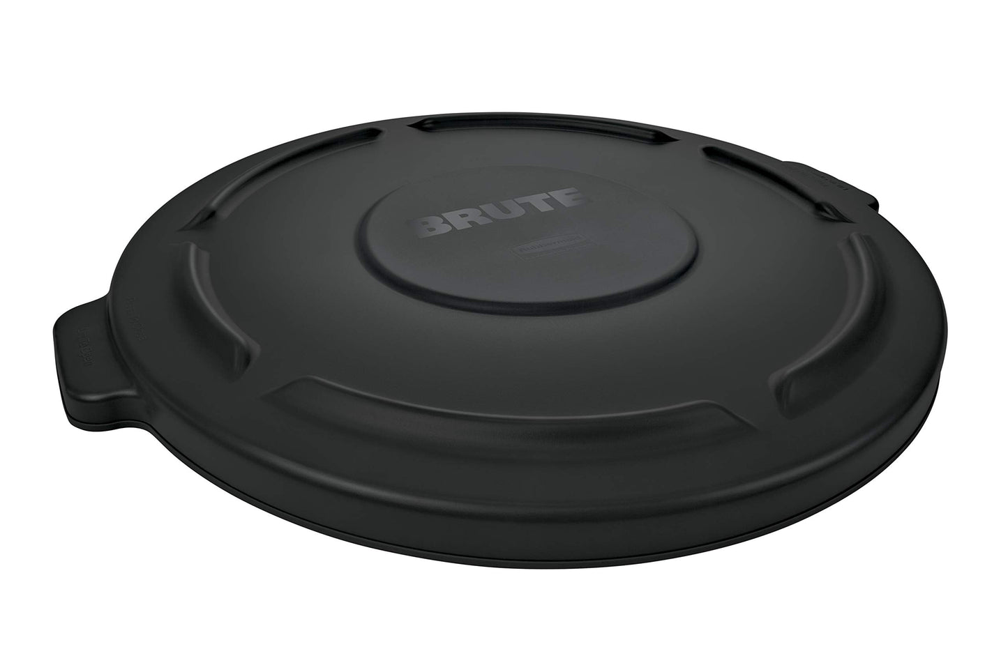 Rubbermaid Commercial Products BRUTE Trash Can Dome Lid, 55-Gallon, Black, Compatible with the Rubbermaid Heavy Duty 55-Gallon Garbage Bins, Pack of 3