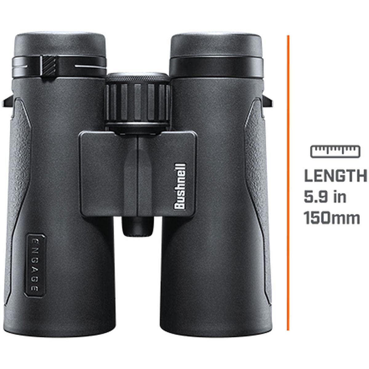 Bushnell Engage X 10x42mm Binoculars, IPX7 Waterproof and Lightweight Binoculars for Hunting, Travel, and Camping in Black