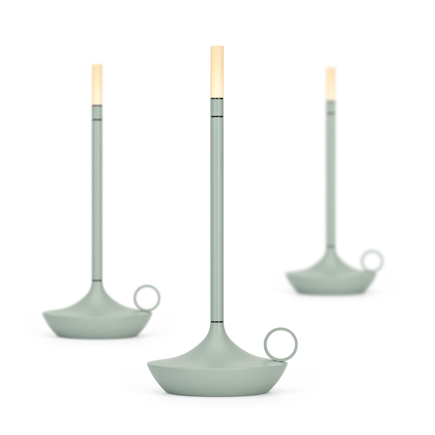 Wick Rechargeable Table Light (Sage Green, Short)
