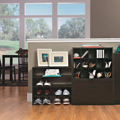 ClosetMaid 8995 Stackable 24in. Wide Horizontal Organizer, Espresso