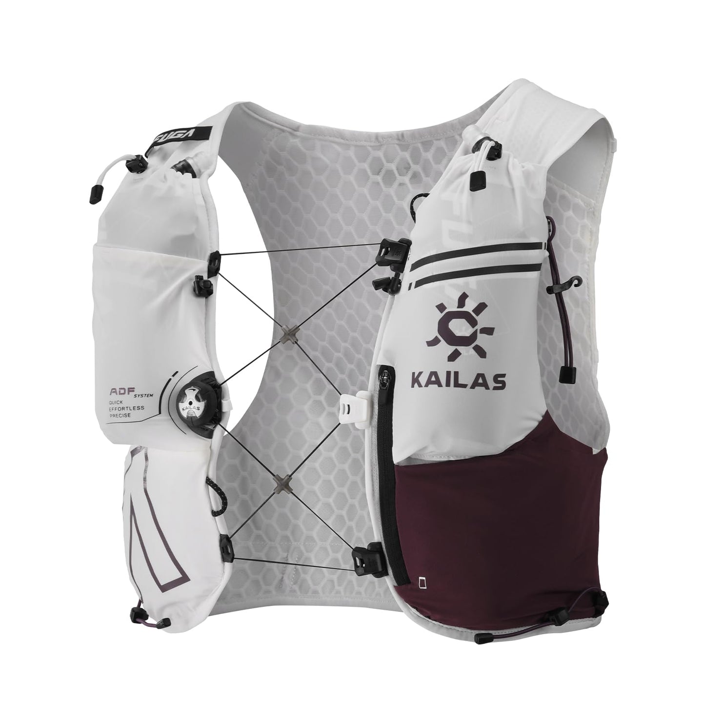KAILAS FUGA AIR 8 Ⅳ Running Hydration Vest Hydration Pack Lightweight with Two TPU Water Bladders for Women Men Trail Cycling Hiking Cinnabar XL