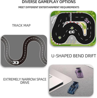 Mini Desktop RC Drift Car 1:64 Scale 4WD High-Speed 2.4Ghz Remote Control Racing Sports Car with LED Lights for Adults Hobbyists