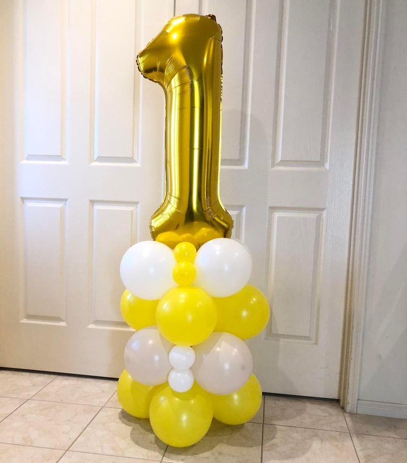 Gold Number 90 Balloon 40 inch, 90 Number Balloons, 90th Gold Birthday Decorations, 90 Year Old Women Men Golden Party Supplies