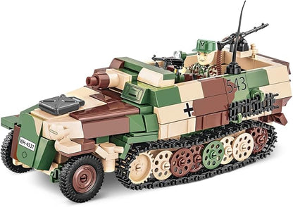 COBI Historical Collection WWII Sd.KFZ. 251/9 STUMMEL Vehicle Building Set 485 Pieces