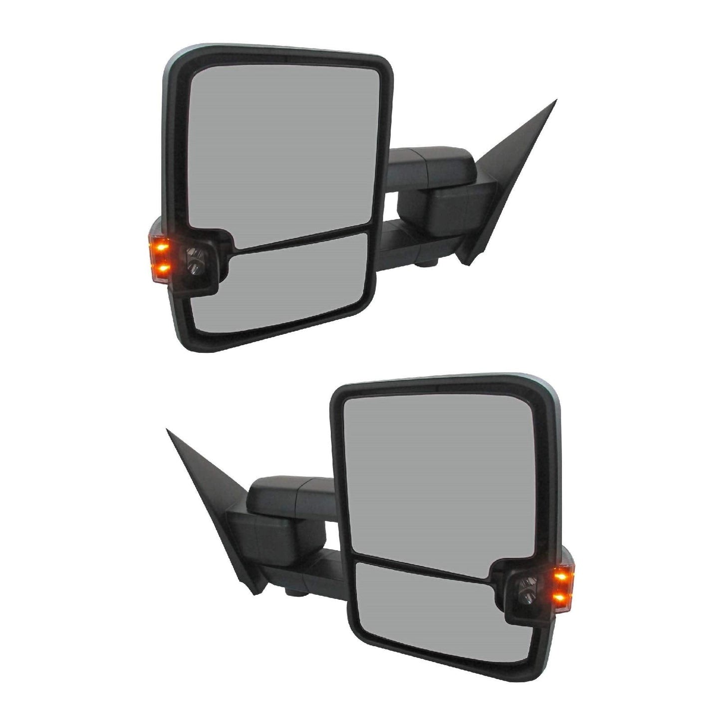 Trail Ridge Towing Mirror Power Fold Heat Memory Smoke Signal OAT Chrome for GM