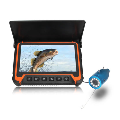 Gatebig Portable Fish Finders,Underwater Fishing Camera with 7''IPS Screen,1000TVL Ice Fishing Camera with 12pcs Infrared Lights,6H Battery,USB-C Charging,49FT/15M Cable for Lake Boat Ice Fishing