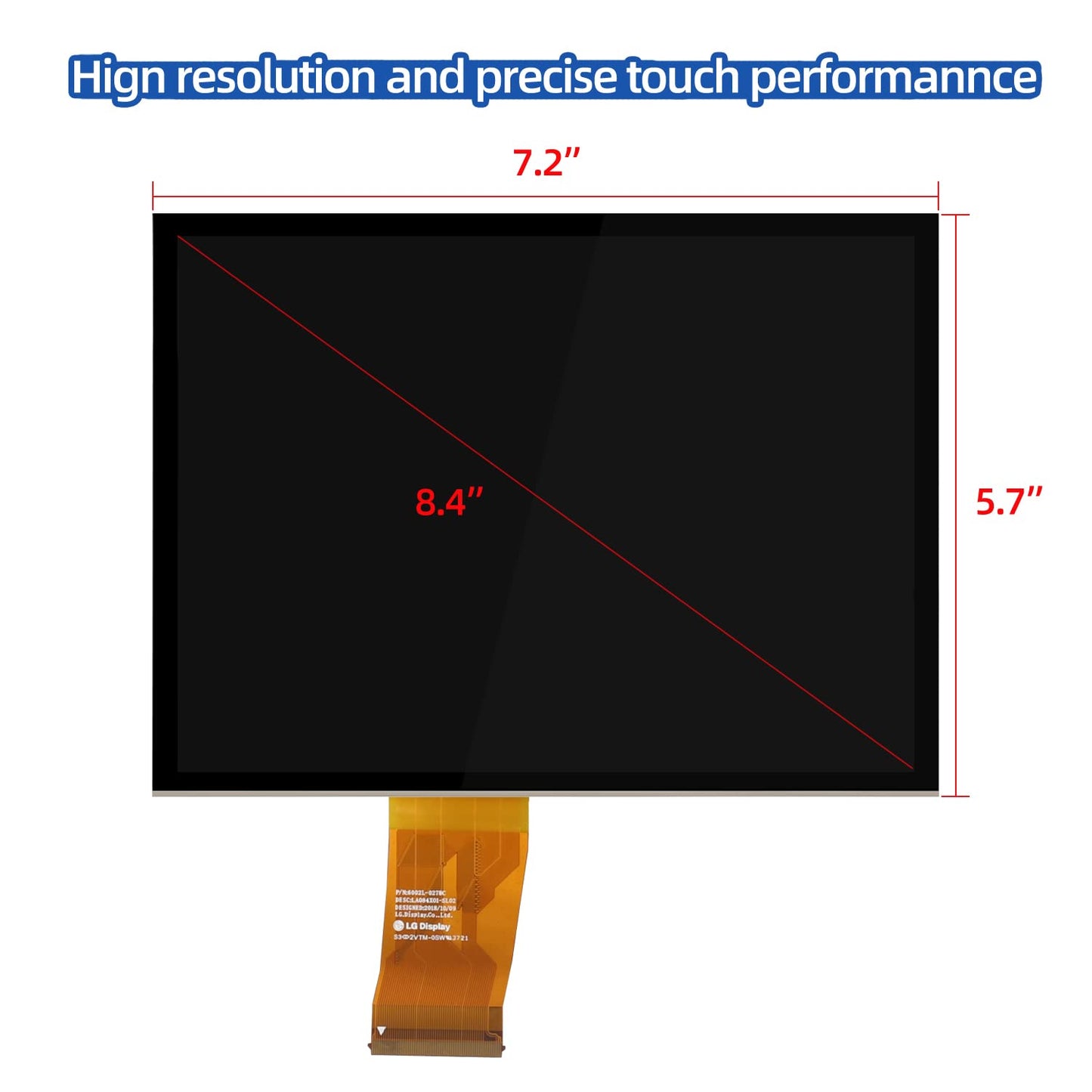 Replacement 8.4 uconnect Screen 4C UAQ LCD Monitor Touch-Screen Radio Navigation Compatible with 2017-2022 Dodge RAM Chrysler Gladiator Compass Wrangler Cherokee # LA084X01(SL)(02)