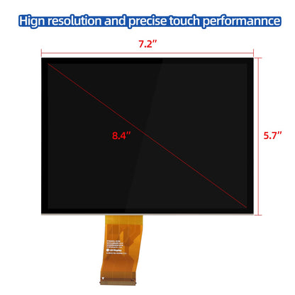 Replacement 8.4 uconnect Screen 4C UAQ LCD Monitor Touch-Screen Radio Navigation Compatible with 2017-2022 Dodge RAM Chrysler Gladiator Compass Wrangler Cherokee # LA084X01(SL)(02)