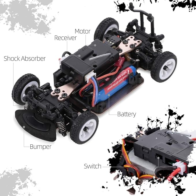 GoolRC WLtoys K989 RC Cars 1:28 Scale 2.4GHz Remote Control Car 4WD 30KM/H High Speed Racing Car RC Drift Cars for Adults